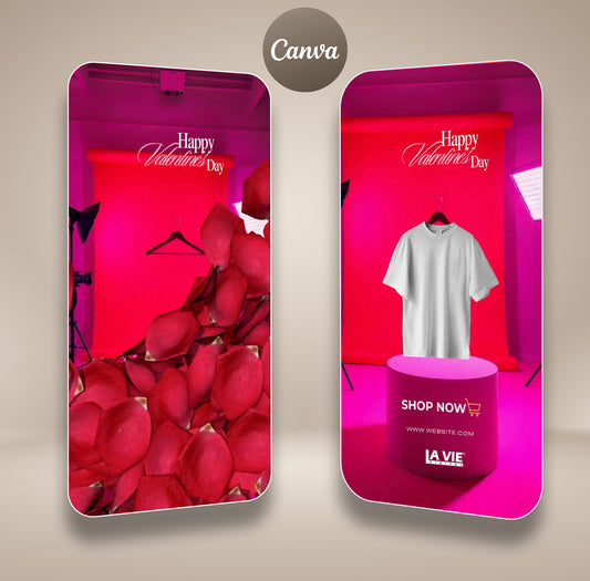 Valentine's Day Social Media Video Post with Roses Template - Canva